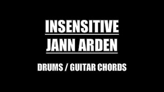 Jann Arden  Insensitive Drums Guitar Chords amp Lyrics [upl. by Inaffets]