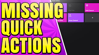 How to Fix Missing Quick Actions Panel in Twitch Stream Manager [upl. by Novrej]