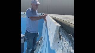 Cantilevered Coping On A Concrete Pool [upl. by Powell]