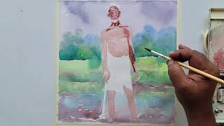 figure painting with watercolor [upl. by Northrop]