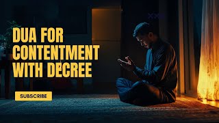 DUA FOR CONTENTMENT WITH DECREE  BEAUTIFUL DUA [upl. by Jany]