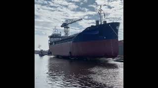 Launch of the ELISA K at Shipyard Royal Bodewes shorts shiplaunch [upl. by Thurmann]