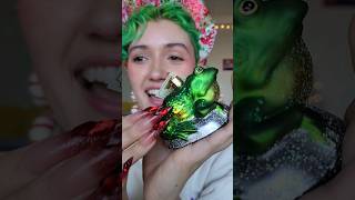 ASMR Glass Ornament Unboxing 🐸👑 asmr asmrtapping ornaments [upl. by Oht]