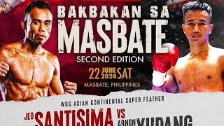 Jeo Santisima vs Arnon Yupang fight live commentary  Dasmariñas vs Estrada and Domingo vs Magsalin [upl. by Darryn]