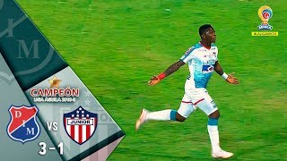 Medellín vs Junior resumen y goles del partido 31 Finalvuelta Liga Águila 2018 II Junior campeón [upl. by Ltney626]