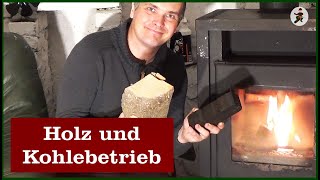 Holz und Kohlebetrieb beim Kaminofen [upl. by Einhapets470]