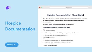 Hospice documentation template and tips [upl. by Dweck]