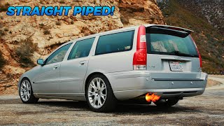 Straight Piping My Volvo V70R Made it Sound like a V10 [upl. by Ygiaf]