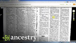 Using City Directories in Your Research  Ancestry [upl. by Bonaparte79]