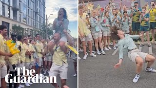 Viral Australian breaker Raygun dances her way to the Paris Olympics closing ceremony [upl. by Asseram]