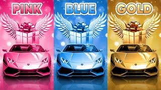 Choose Your Gift 🎁 Pink Blue or Gold 🎀💙⭐️ How Lucky Are You 😱 Quiz Shiba [upl. by Leibrag435]