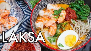 The ULTIMATE Singapore Laksa recipe with the perfect Sambal [upl. by Yecram]