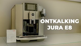 Ontkalking JURA E8 EC Nederlands [upl. by Atarman]