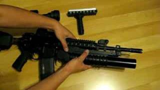 Installing an M203 grenade launcher [upl. by Aneertak173]