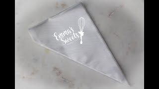 How to Cut Tipless Piping Bags by Emmas Sweets [upl. by Zwart864]