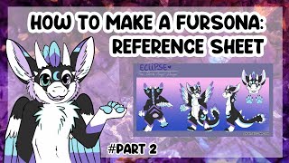 How to make a fursona 2  REFERENCE SHEET [upl. by Bensen]