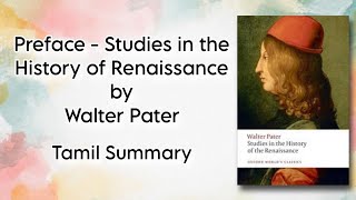 Preface  Studies in the History of Renaissance  Walter Pater  Tamil Summary  Literary Criticism [upl. by Evander123]