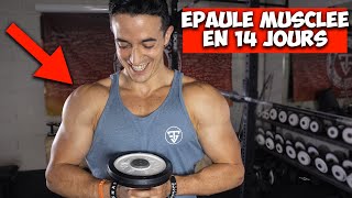 Épaules musclées en 14jours  Entrainement avec 1 haltère [upl. by Oiracam925]