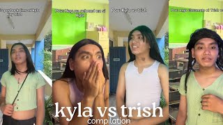 KYLA VS TRISH FUNNY TIKTOK COMPILATION [upl. by Mandy]