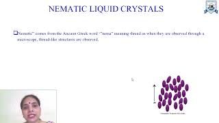 L  3  Unit  1  Liquid crystals and its applications  ENGINEERING CHEMISTRY [upl. by Tedda]