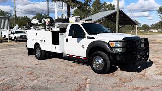 2011 FORD F550 MECHANICS TRUCK SERVICE TRUCK UTILITY CRANE COMPRESSOR FOR SALE [upl. by Aerdnaid]