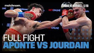 Aaron Aponte vs Louis Jordain Full Fight CuadrasRodriguez Undercard [upl. by Dorene]