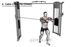 Chest Shoulders And Triceps Gym Workout Exercises [upl. by Yahska]