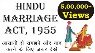 Hindu Marriage Act 1955 Complete lecture  Hindu Laws  Law Guru [upl. by Winthorpe701]