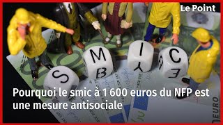 Pourquoi le smic à 1 600 euros du NFP est une mesure antisociale [upl. by Anin]