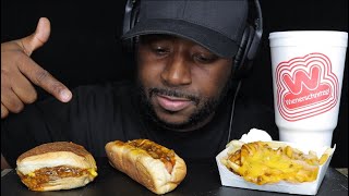 ASMR CHILI CHEESE BURGER CHILI CHEESE HOTDOG amp CHILI CHEESE FRIES MUKBANG NO TALKING TCSMR [upl. by Scarface]