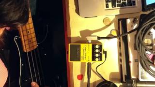 Boss OverdriveDistortion OS2 Bass Demo Sounds [upl. by Nosauq]