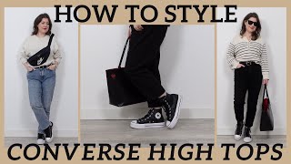 How to style Converse high tops  Winter outfits using Converse chuck 70 high tops [upl. by Eniawd846]