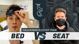 LUXURY TRAIN COMPARISON BED vs SEAT on the Caledonian Sleeper [upl. by Janicki]