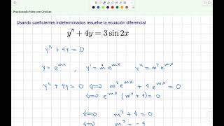 Coeficientes indeterminados con duplicidad 2 [upl. by Ycart]