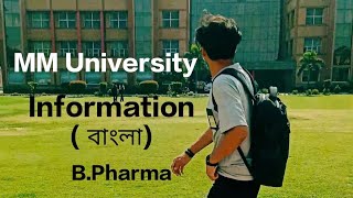 MM University  Bangladeshi students  Pharmacy Department B Pharma  Study India MMDU [upl. by Asserrac]