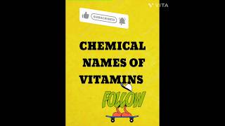 chemical names of vitamins  part5 vitamins  vitamins part 1 Shreyapatel145 [upl. by Leunamesoj749]