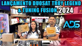 LANÇAMENTO DUOSAT TROY LEGEND e TUNING FUSION 2024  ADS ELETRÔNICOS [upl. by Oicaro]