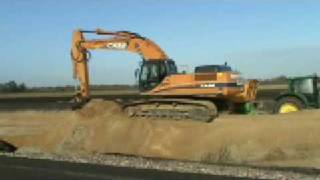 Case Excavator  John Deere Tractor with dumper car [upl. by Assetal]