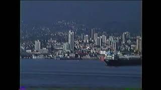 VHS Found Footage  Vancouver From A Cruise Ship 1996 Vintage 90s Travel Nostalgia [upl. by Flita123]