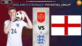 UEFA EURO 2024 FINAL  SPAIN vs ENGLAND  Featuring PALMER  Englands Strongest Potential Lineup [upl. by Nord]