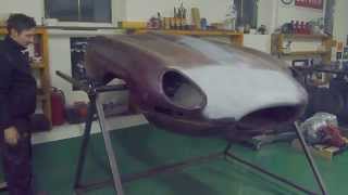 Jaguar e type bonnet repair jig Mk1 [upl. by Inger871]