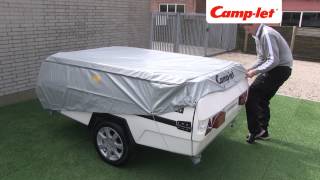 Camplet tarpaulin cover manual roof rack [upl. by Ecadnarb504]