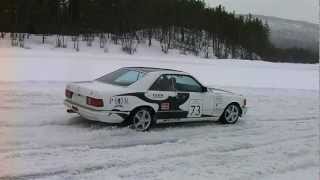 MercedesBenz 560SEC snow drift 2 [upl. by Anua145]