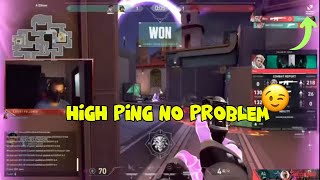 High Ping No Problem valorant valorantclips [upl. by Nylatsirhc317]