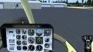 Flight Sim X  DodoSim Bell 206 Startup Take off Landing amp Shutdown [upl. by Buford]