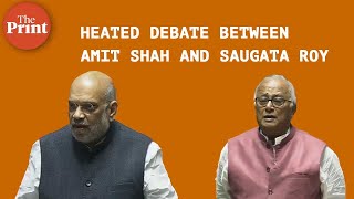 Debate between Amit Shah and Saugata Roy on JampK Reorganisation Amendment Bill 2023 [upl. by Melda]