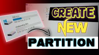 How to Create Partition in Windows 10 amp Windows 11  Create New Drive 2024 [upl. by Acinelav]