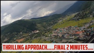 Epic Descent Aircraft Landing on Runway 15 at Paro International Airport  GoPro amp ATC Audio [upl. by Bale86]