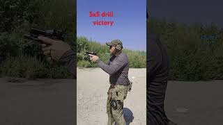 5X5 Drill CLEAN selfdefensetraining firearmstraining [upl. by Bartie]