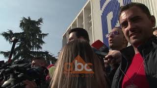 Lulzim Basha kendon himnin e flamurit  ABC News Albania [upl. by Rebm]